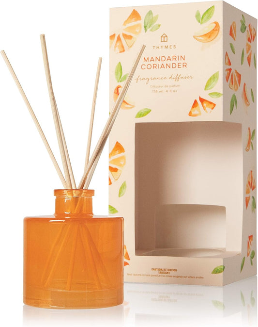 Aqua Coralline Petite Reed Diffuser – Home Fragrance Diffuser Set Includes Reed Diffuser Sticks, Fragrance Oil, and Glass Bottle Oil Diffuser (4 Fl Oz)